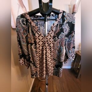 Figueroa & Flower Paisley Print Women's Top